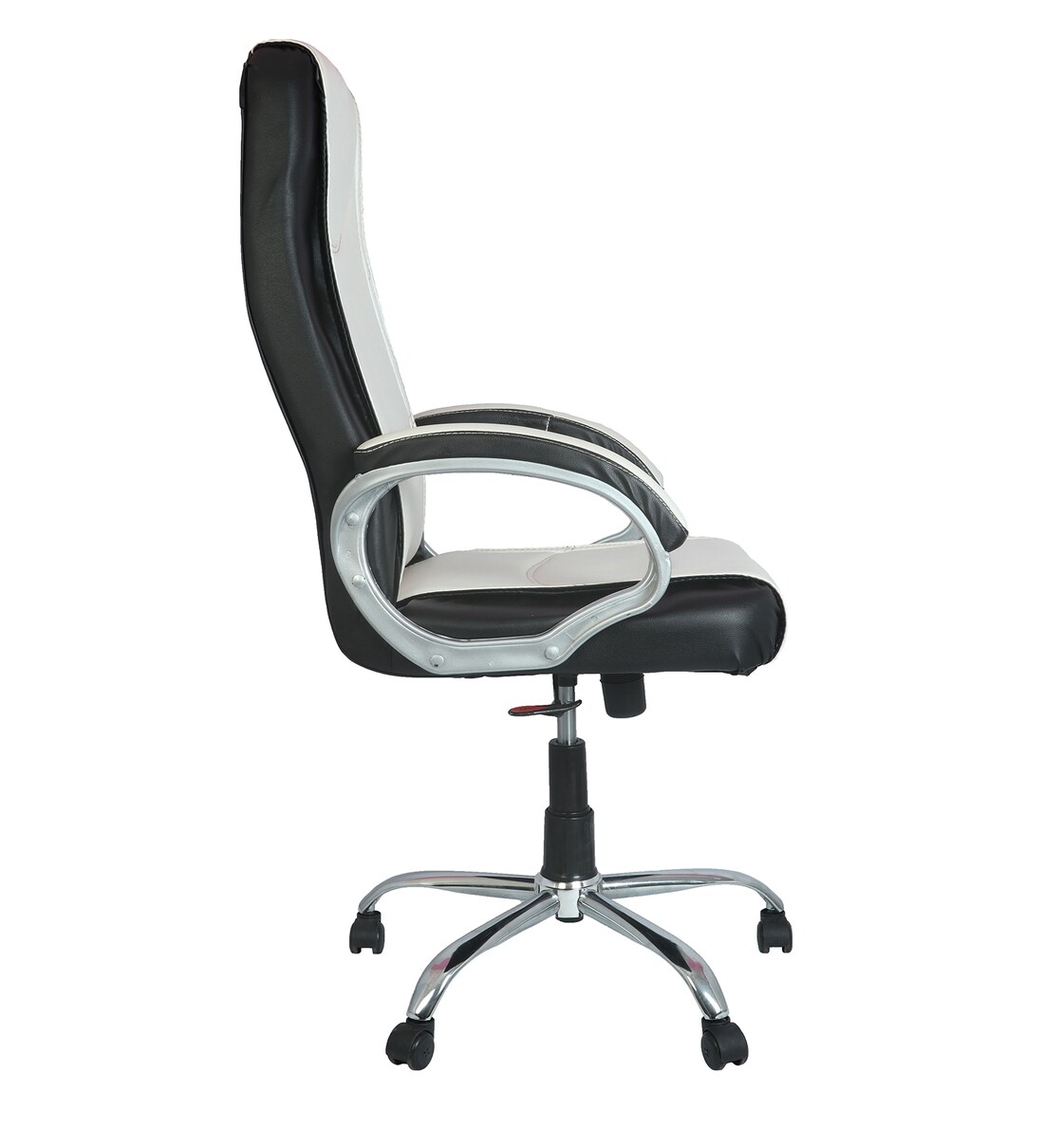 Buy Latex High Back Executive Chair in White & Black Colour by