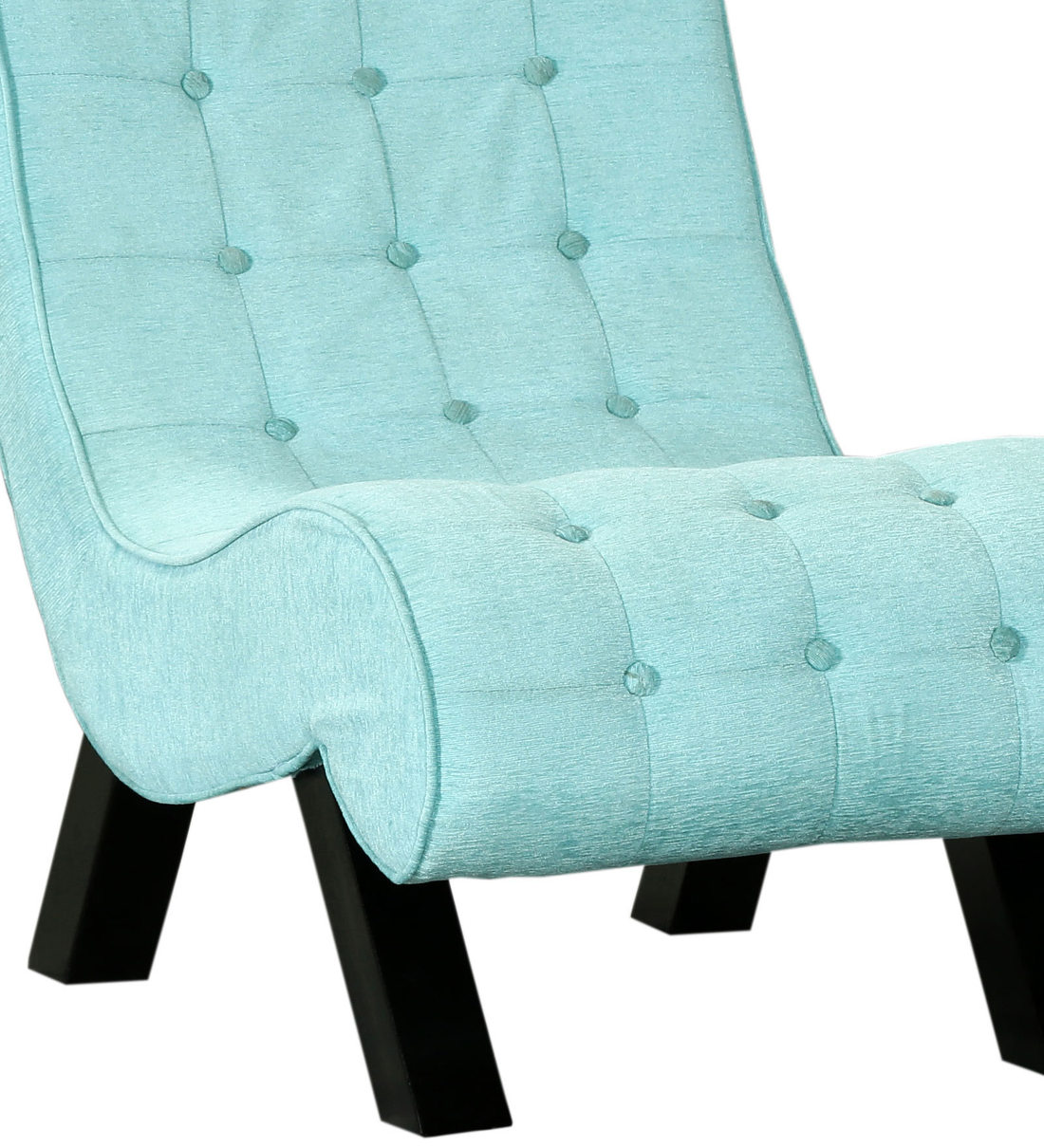 Buy Lawrence Accent Chair in Aqua Blue Color by Amberville Online Accent Chairs Accent