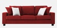 Ladybug Fabric 3 Seater Sofa in Blood Maroon Colour