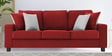 Ladybug Fabric 3 Seater Sofa in Blood Maroon Colour
