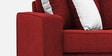 Ladybug Fabric 3 Seater Sofa in Blood Maroon Colour