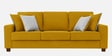 Ladybug Fabric 3 Seater Sofa in Bold Yellow Colour
