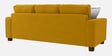 Ladybug Fabric 3 Seater Sofa in Bold Yellow Colour