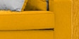 Ladybug Fabric 3 Seater Sofa in Bold Yellow Colour