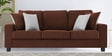 Ladybug Fabric 3 Seater Sofa in Coffee Brown Colour