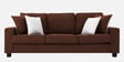 Ladybug Fabric 3 Seater Sofa in Coffee Brown Colour
