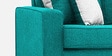 Ladybug Fabric 3 Seater Sofa in Sea Green Colour