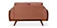 Lakewood Velvet  2 Seater  Sofa In Cocoa Finish