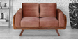 Lakewood Velvet  2 Seater  Sofa In Cocoa Finish