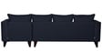 Conseja Fabric LHS Sectional Sofa (3 + Lounger) In Navy Blue Colour