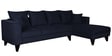 Conseja Fabric LHS Sectional Sofa (3 + Lounger) In Navy Blue Colour