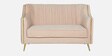 Larenzo Velvet 2 Seater Sofa In Peachy Pink Colour