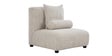 Latvia Fabric RHS Sectional Sofa in White Colour Latvia Fabric RHS Sectional Sofa in White Colour