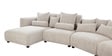 Latvia Fabric RHS Sectional Sofa in White Colour Latvia Fabric RHS Sectional Sofa in White Colour