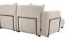 Latvia Fabric RHS Sectional Sofa in White Colour Latvia Fabric RHS Sectional Sofa in White Colour