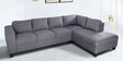 Latvia Fabric LHS Sectional Sofa In Brown Colour