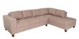 Latvia Fabric LHS Sectional Sofa In Brown Colour
