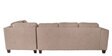 Latvia Fabric LHS Sectional Sofa In Brown Colour