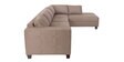 Latvia Fabric LHS Sectional Sofa In Brown Colour