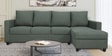 Laura Fabric LHS Sectional Sofa in Steel Grey Colour