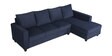 Laura Fabric LHS Sectional Sofa in Navy Blue Colour