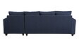 Laura Fabric LHS Sectional Sofa in Navy Blue Colour