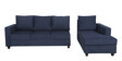 Laura Fabric LHS Sectional Sofa in Navy Blue Colour