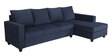 Laura Fabric LHS Sectional Sofa in Navy Blue Colour