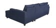 Laura Fabric LHS Sectional Sofa in Navy Blue Colour