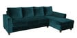 Laura Velvet LHS Sectional Sofa in Teal Blue Colour