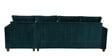 Laura Velvet LHS Sectional Sofa in Teal Blue Colour