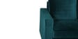 Laura Velvet LHS Sectional Sofa in Teal Blue Colour