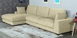 Laura RHS Sectional Sofa (3 + Lounger) in Beige Colour