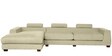 Laura RHS Sectional Sofa (3 + Lounger) in Beige Colour