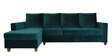 Laura Velvet RHS Sectional Sofa in Teal Blue Colour