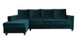 Laura Velvet RHS Sectional Sofa in Teal Blue Colour