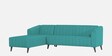 Laurel Fabric RHS Sectional Sofa In Aqua Blue Colour