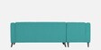 Laurel Fabric RHS Sectional Sofa In Aqua Blue Colour