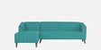 Laurel Fabric RHS Sectional Sofa In Aqua Blue Colour