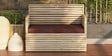Lauren Eucalyptus Wood 2 Seater Sofa In Natural Finish