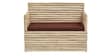 Lauren Eucalyptus Wood 2 Seater Sofa In Natural Finish