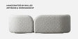 Lavish Lounge Velvet Fabric 3 Seater Sofa In White Colour