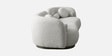Lavish Lounge Velvet Fabric 3 Seater Sofa In White Colour
