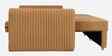 Lavista 3 Seater Sofa Cum Bed With Pull-Out Mechanism In Brown Colour
