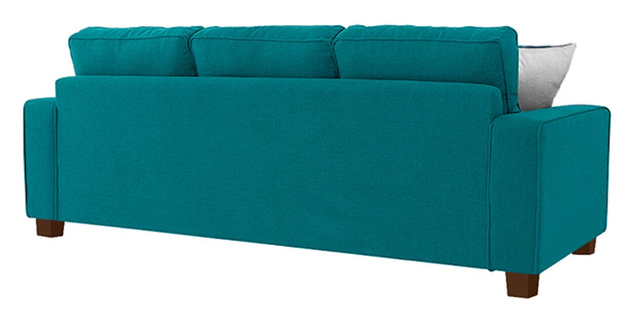 Buy Ladybug Fabric 3 Seater Sofa in Sea Green Colour by Febonic Online