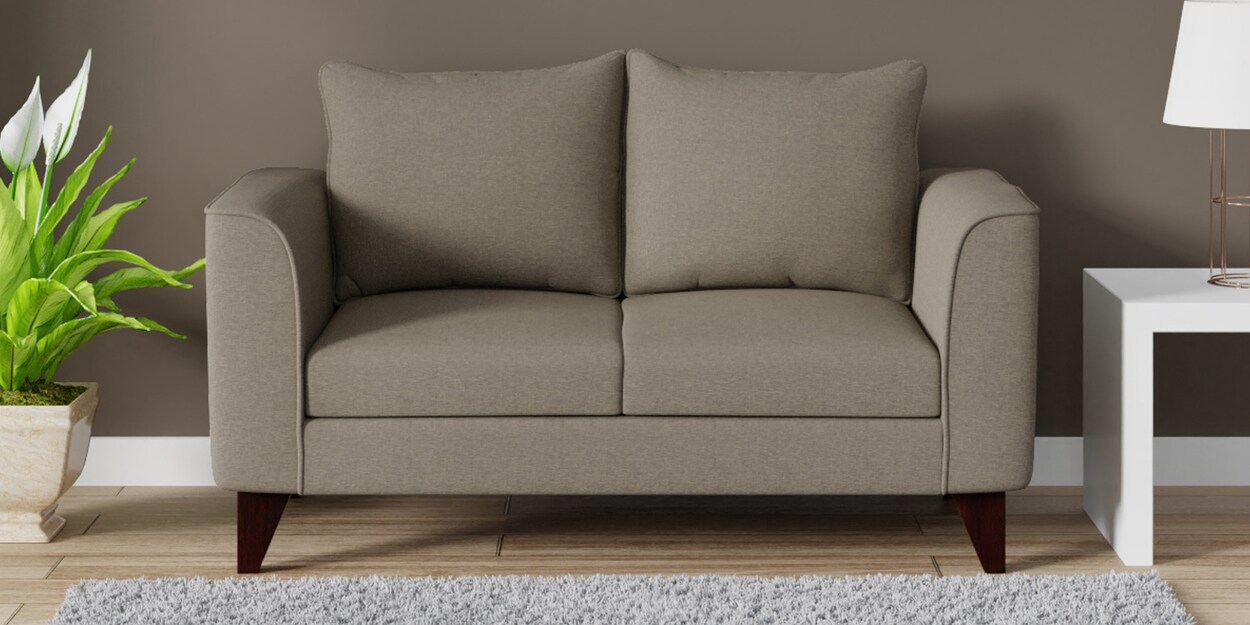 Buy Lara 2 Seater Sofa in Sandy Brown Colour by CasaCraft Online