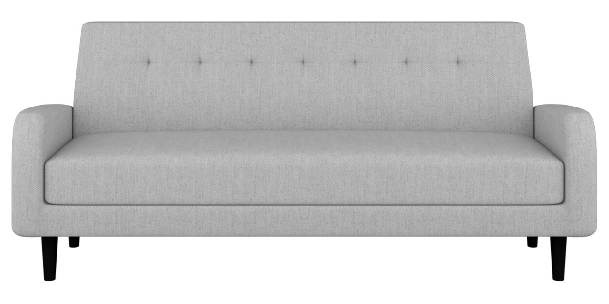 Buy Laurel Fabric 3 Seater Sofa in Grey Colour by Varanda Woods Online