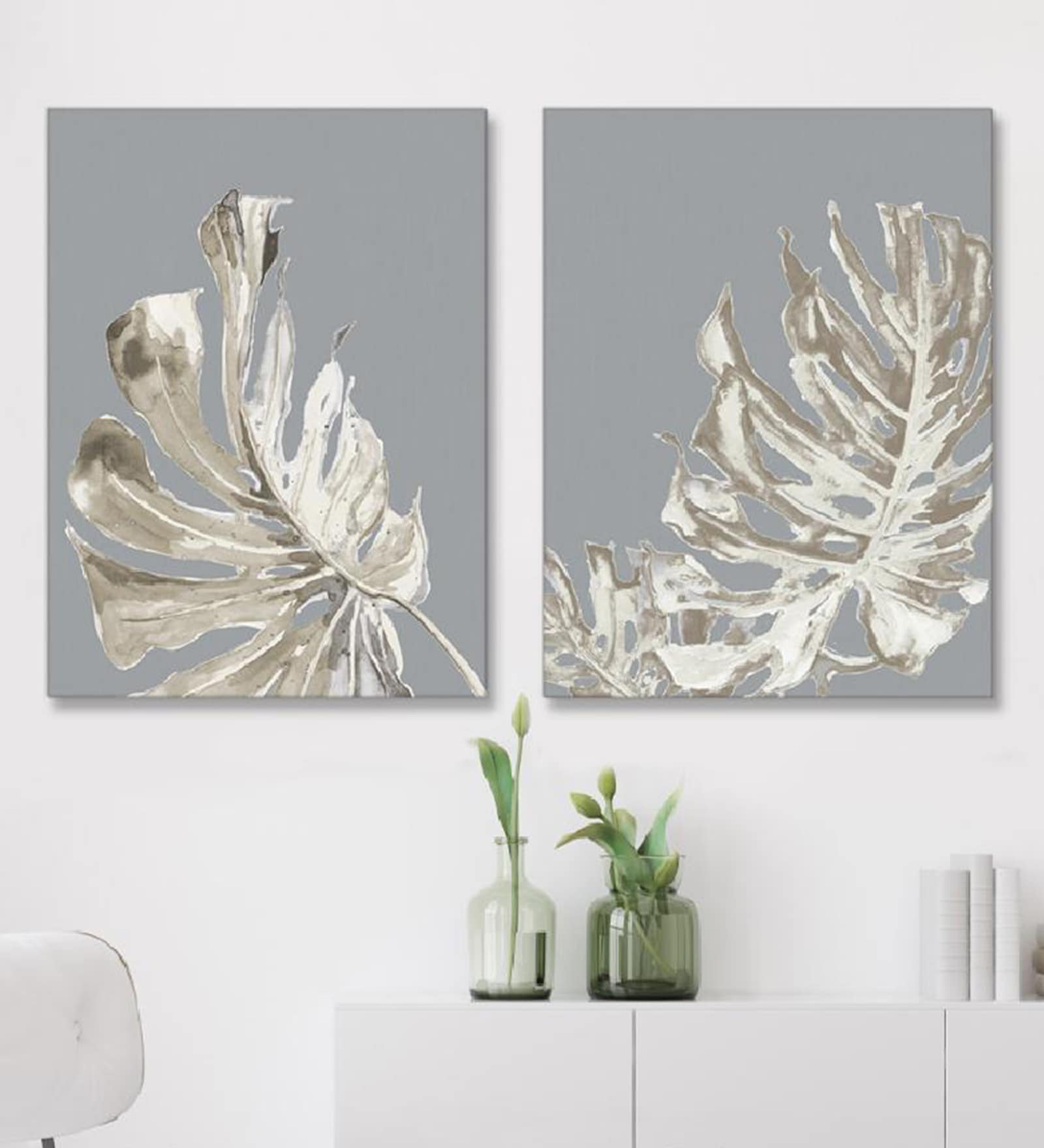 Method Multicolor Canvas Floral Art Print Set of 2
