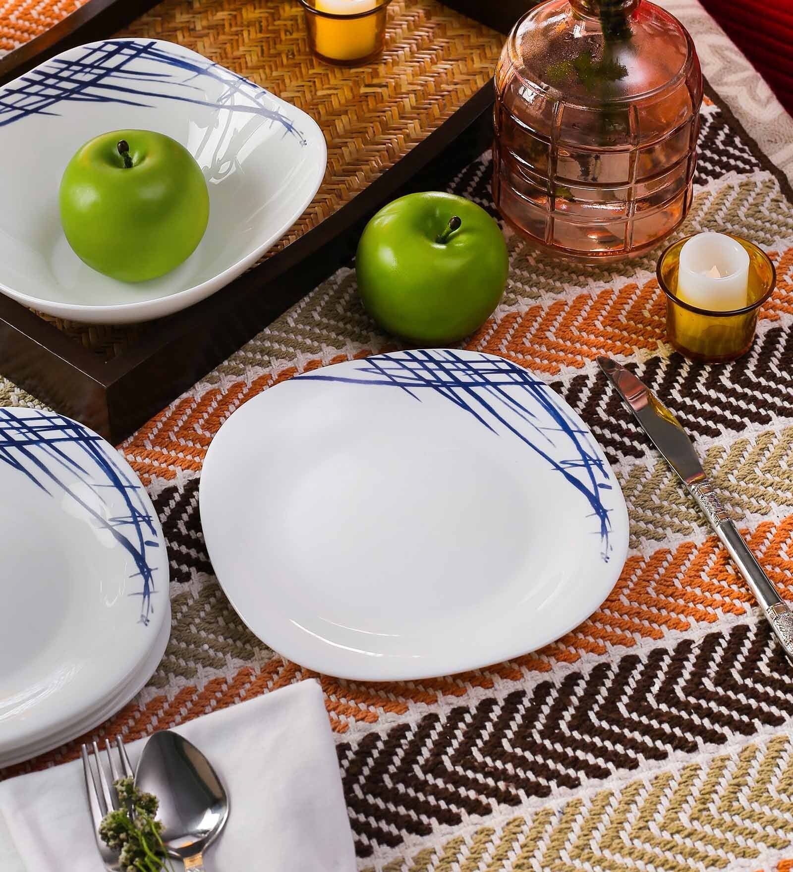 Buy La Opala Diva Quadra Belladonna Opal Ware Square Quarter Plates