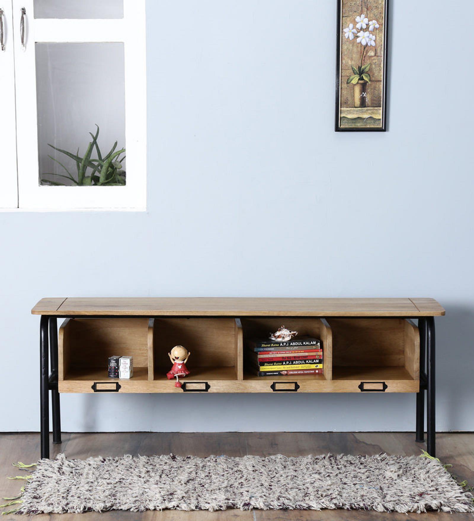 Buy Lacnor Bench in Natural Finish on Rent Online Benches Furniture